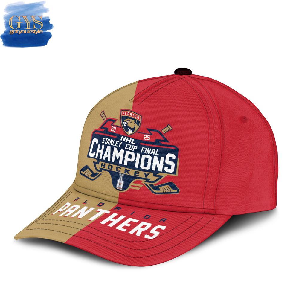 Florida Panthers Stanley Cup Final Champions Cap 2025