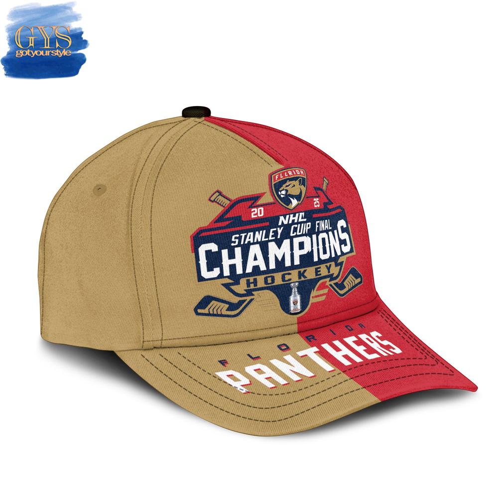 Florida Panthers Stanley Cup Final Champions Cap 2025