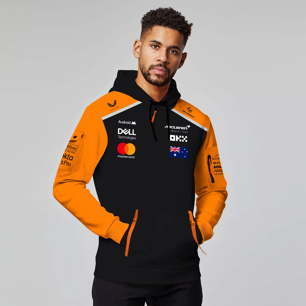 Oscar Piastri McLaren Formula One Exclusive Logo Hoodie Half Zipper BLF1290325A4MCLHDF