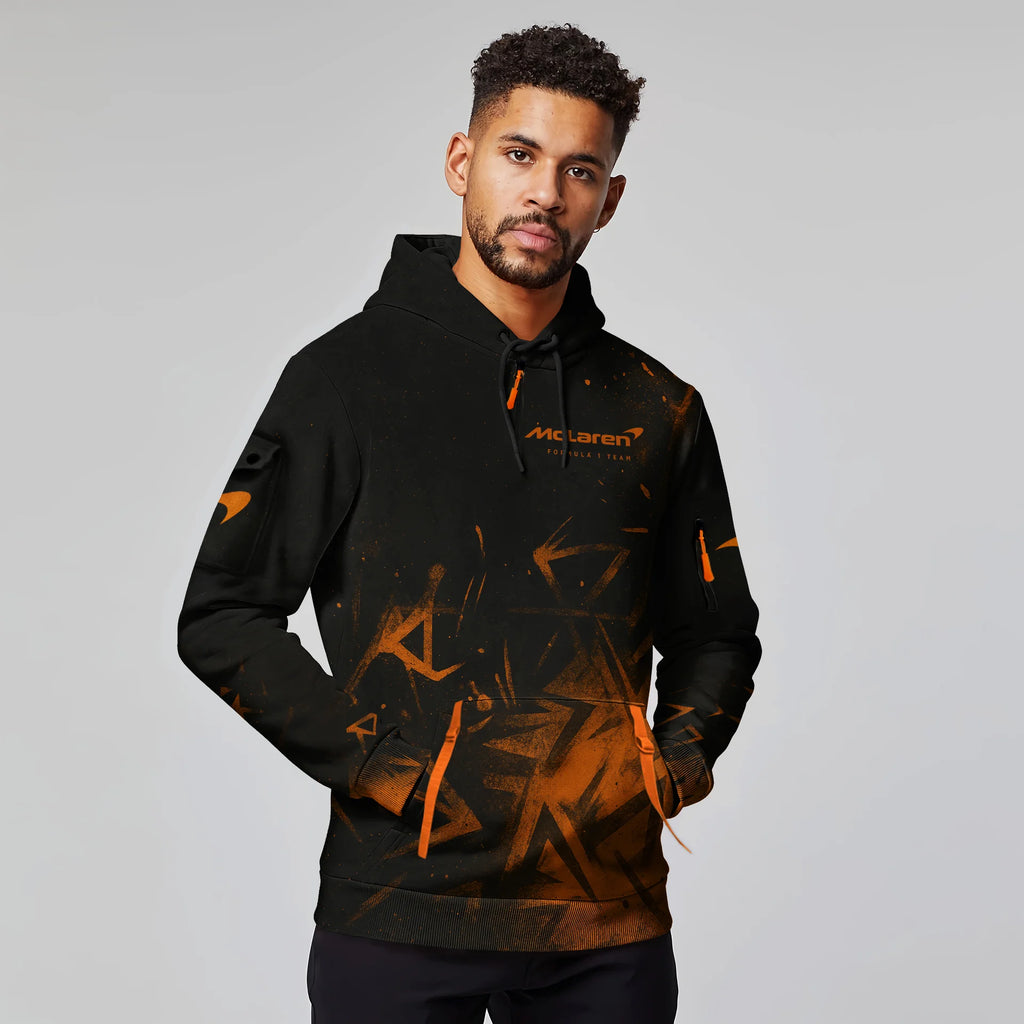 Lando Norris McLaren F1 Exclusive Logo Hoodie Half Zip BLMCL3525A3NR3HZ