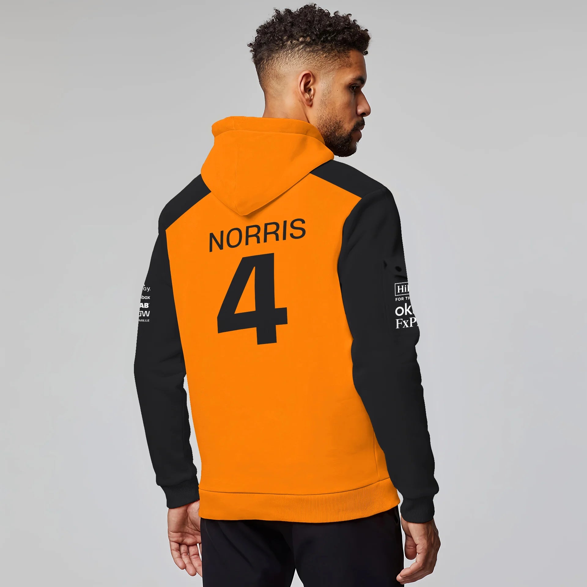 Lando Norris McLaren Formula One Exclusive Logo Hoodie Half Zipper BLF1290325A1MCLHDF