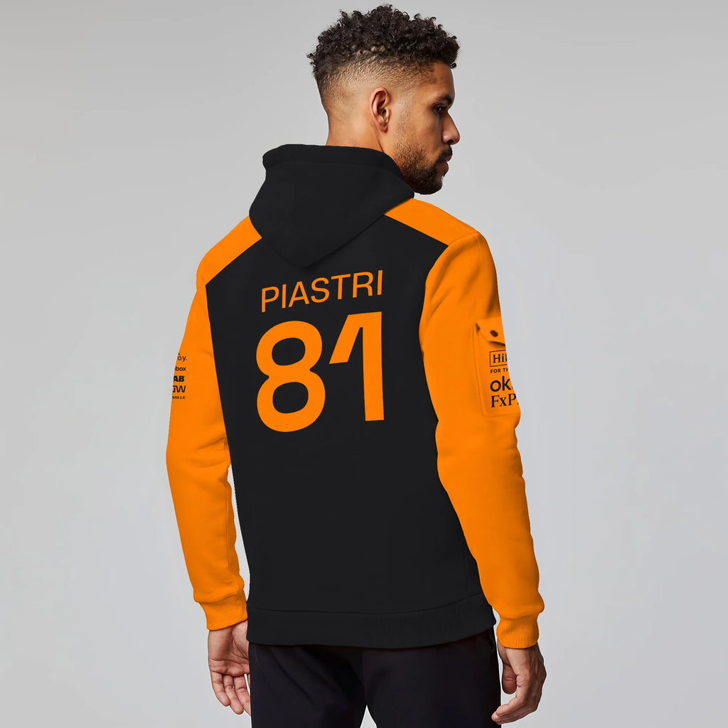 Oscar Piastri McLaren Formula One Exclusive Logo Hoodie Half Zipper BLF1290325A4MCLHDF