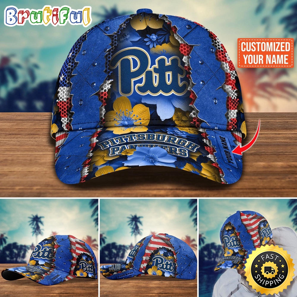 Ncaa Pittsburgh Panthers Baseball Cap Custom Cap For Fans