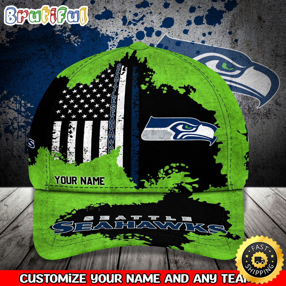 Seattle Baseball Cap Your Name Custom Baseball Cap