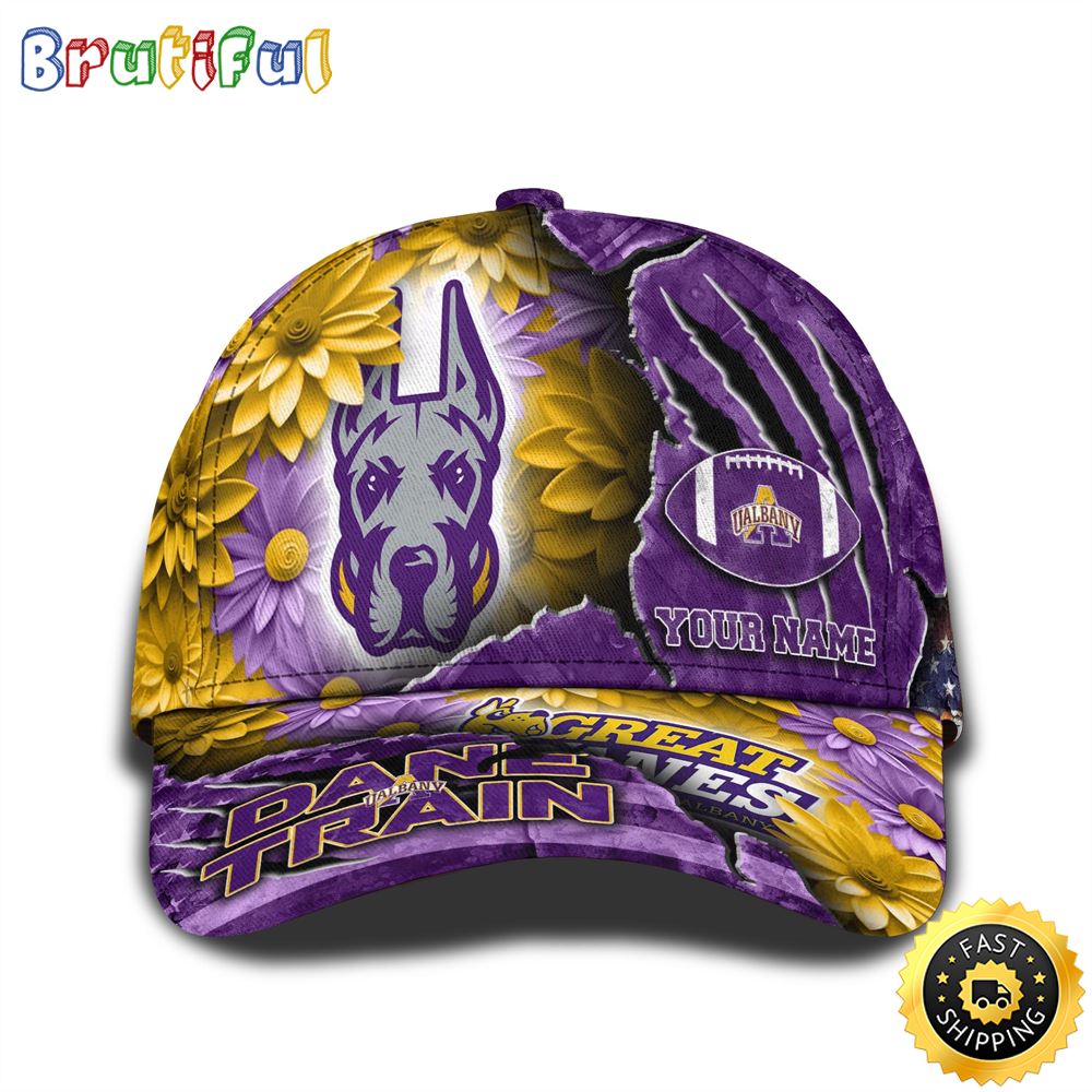 Personalized Ncaa Albany Great Danes All Over Print Baseball Cap The Perfect Way To Rep Your Team