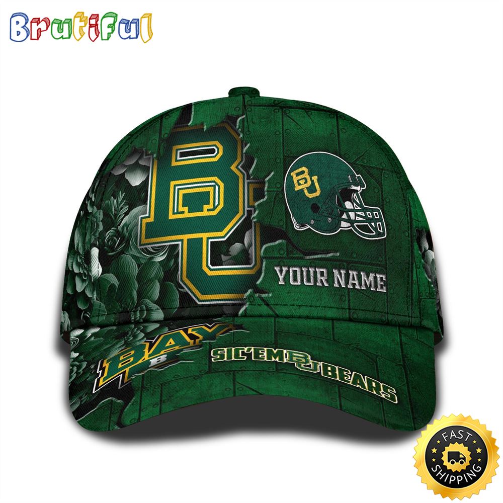Personalized Ncaa Baylor Bears All Over Print Baseball Cap Show Your Pride