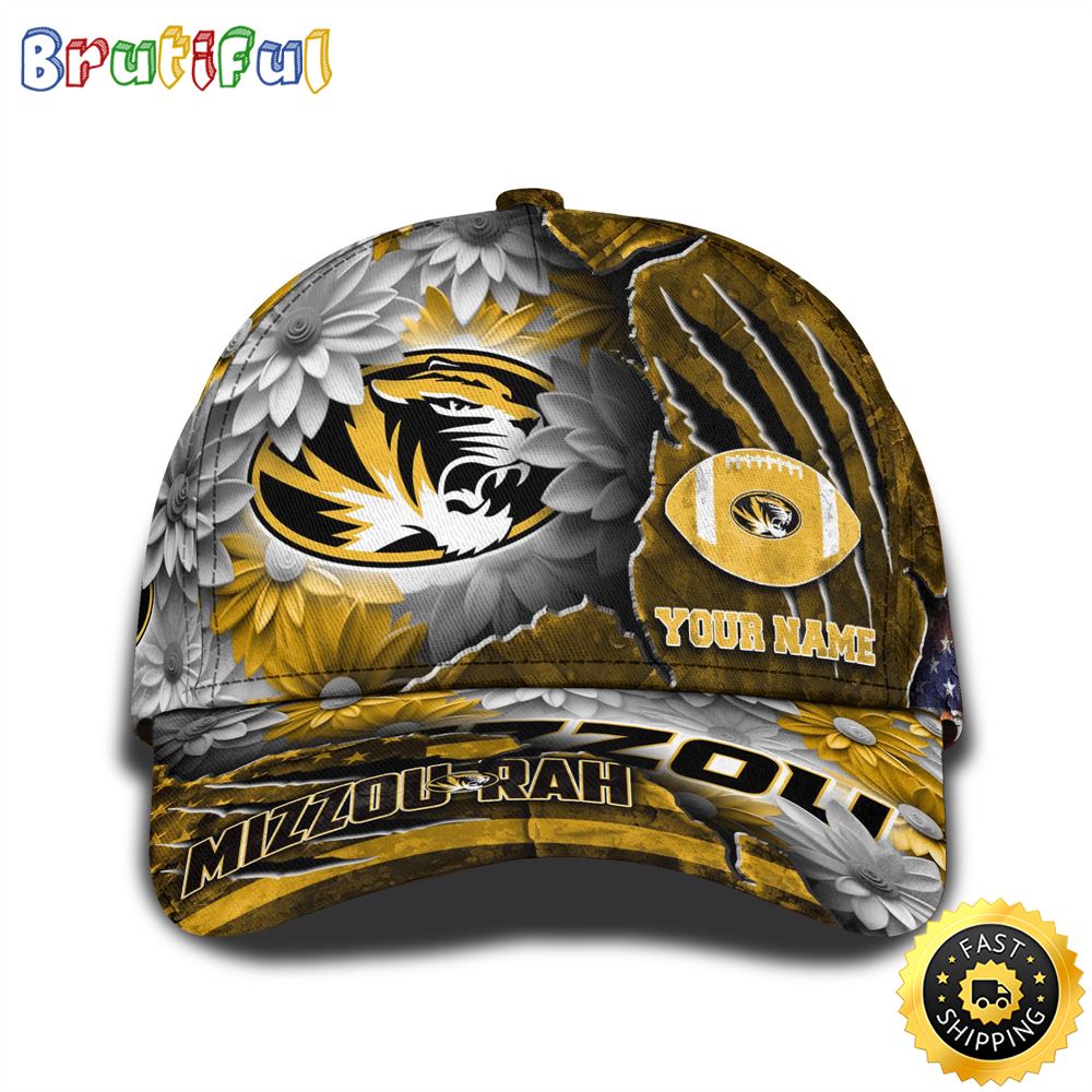 Personalized Ncaa Missouri Tigers All Over Print Baseball Cap The Perfect Way To Rep Your Team