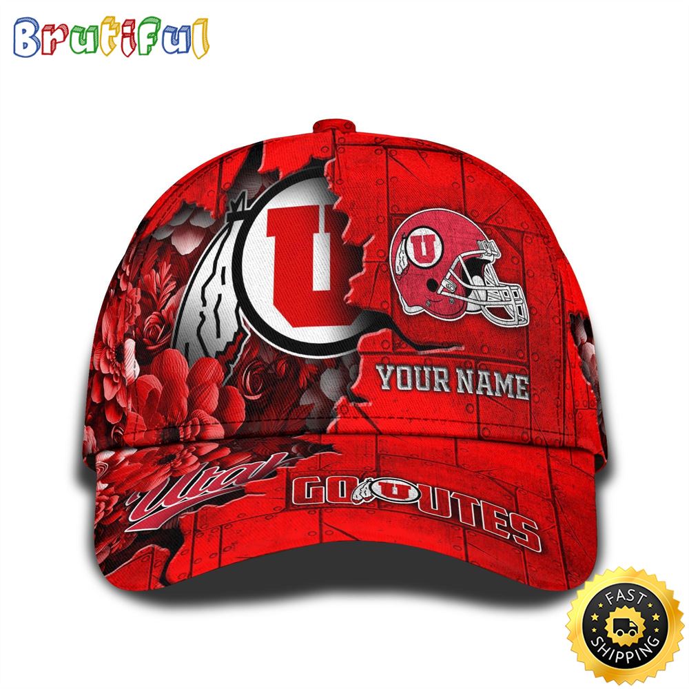 Personalized Ncaa Utah Utes All Over Print Baseball Cap Show Your Pride