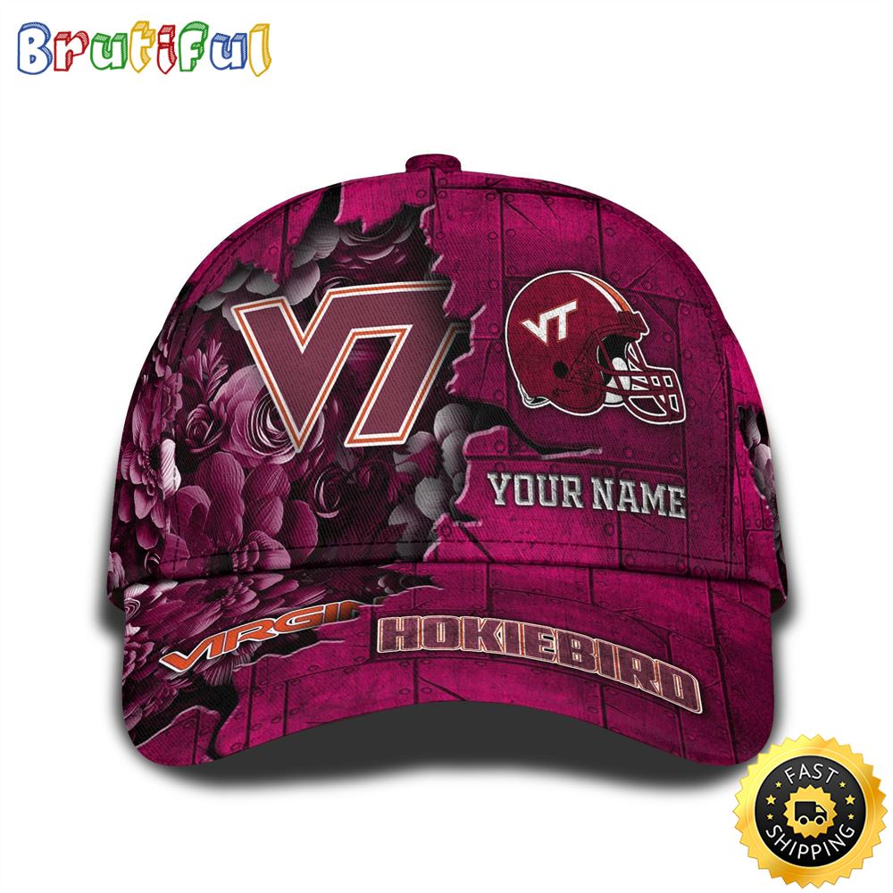 Personalized Ncaa Virginia Tech Hokies All Over Print Baseball Cap Show Your Pride