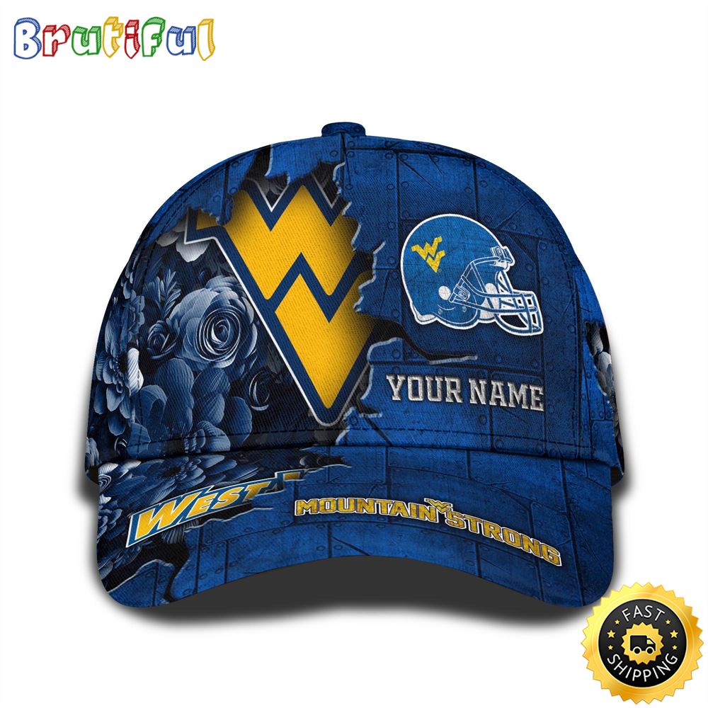Personalized Ncaa West Virginia Mountaineers All Over Print Baseball Cap Show Your Pride