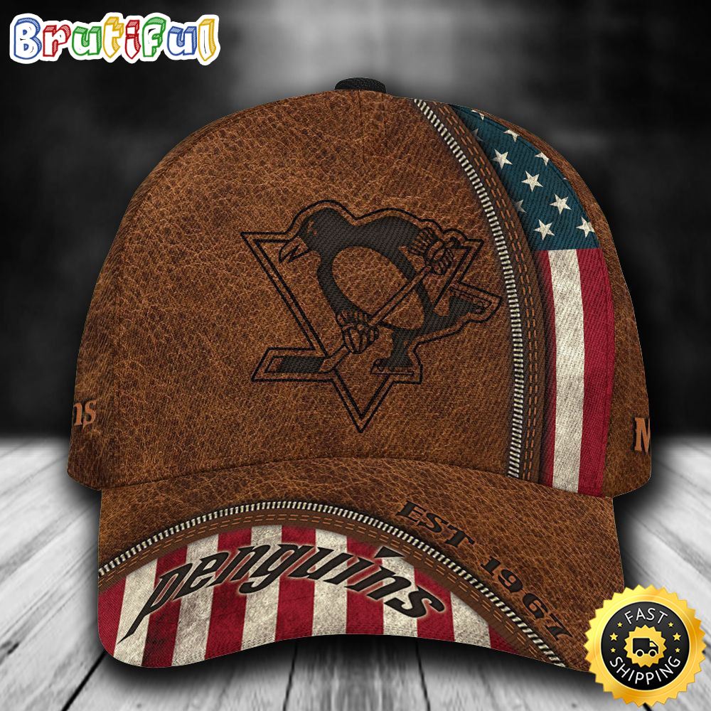 Pittsburgh Penguins Usa Flag All Over Print 3D Classic Cap