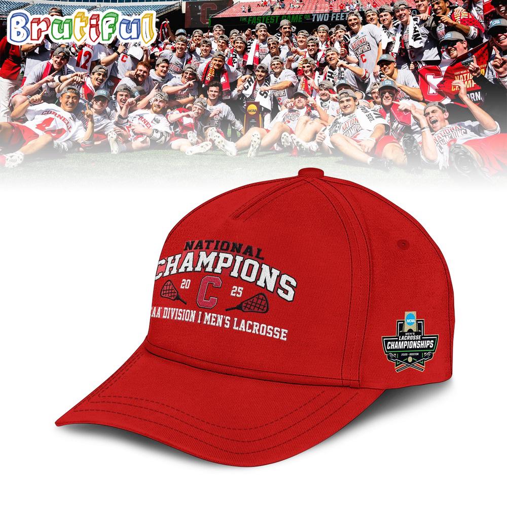 Cornell Big Red 2025 Ncaa Men?S Lacrosse National Champions 4-Time Red Cap