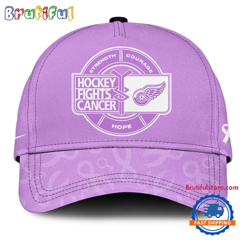 Detroit Red Wings 2025 Nhl Hockey Fights Cancer Limited Edition Cap