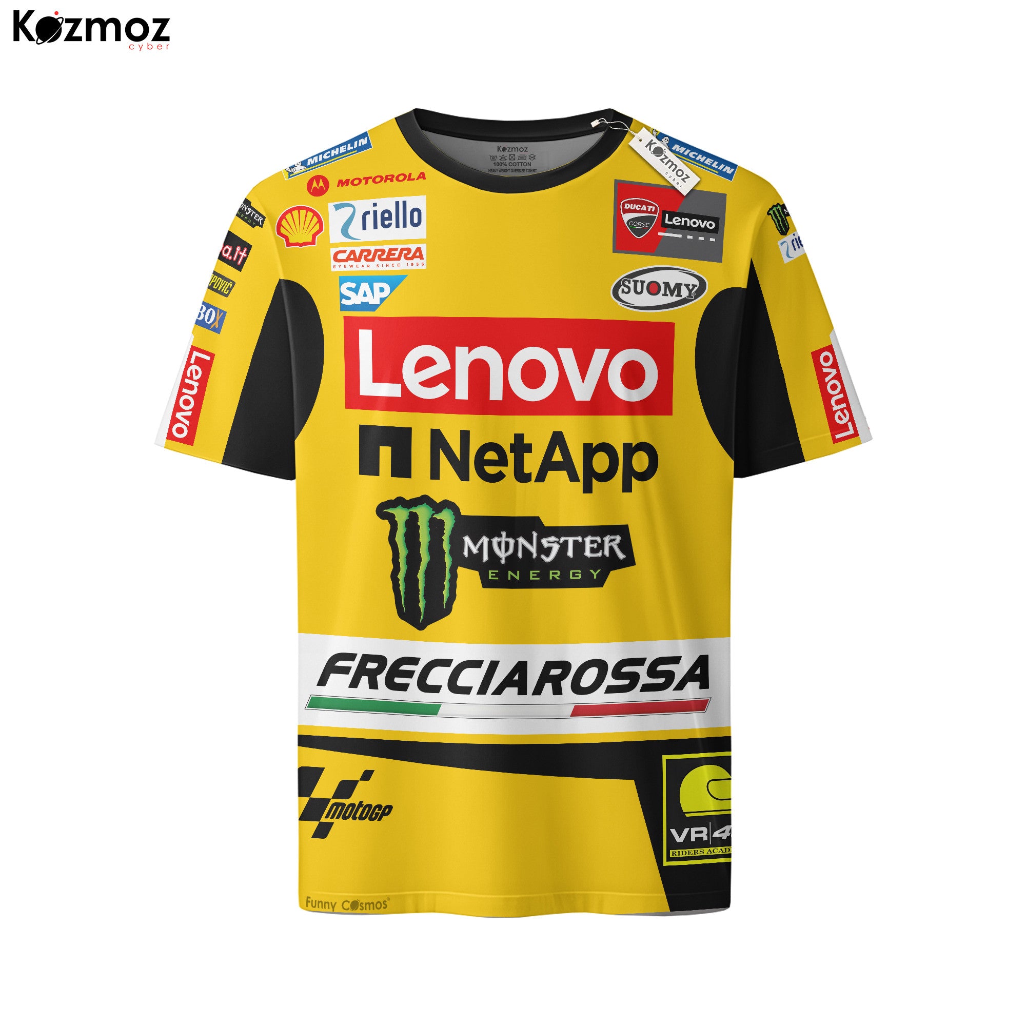 Francesco Bagnaia Racing Costume 2023 Yellow Livery Collection - Ducati MotoGP Racing Team