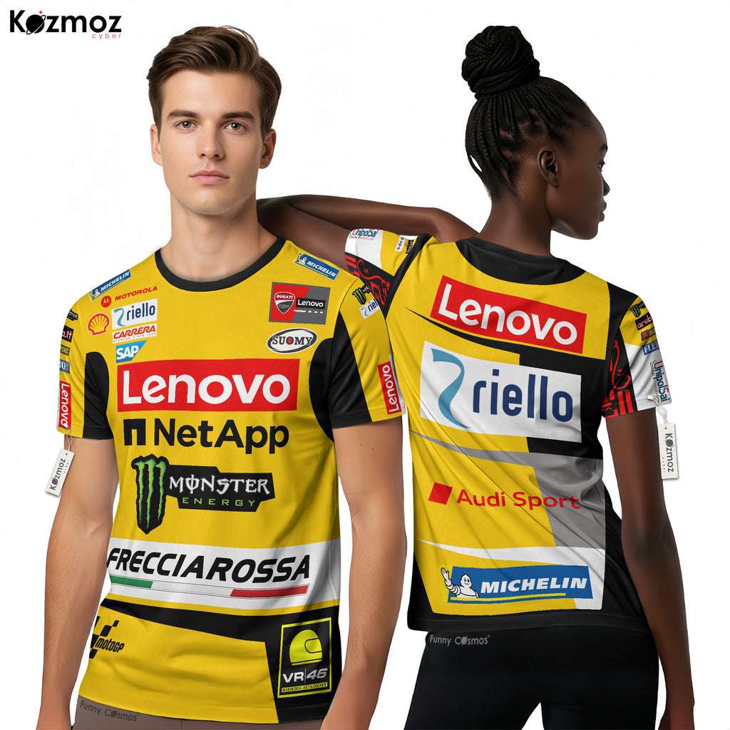 Francesco Bagnaia Racing Costume 2023 Yellow Livery Collection - Ducati MotoGP Racing Team