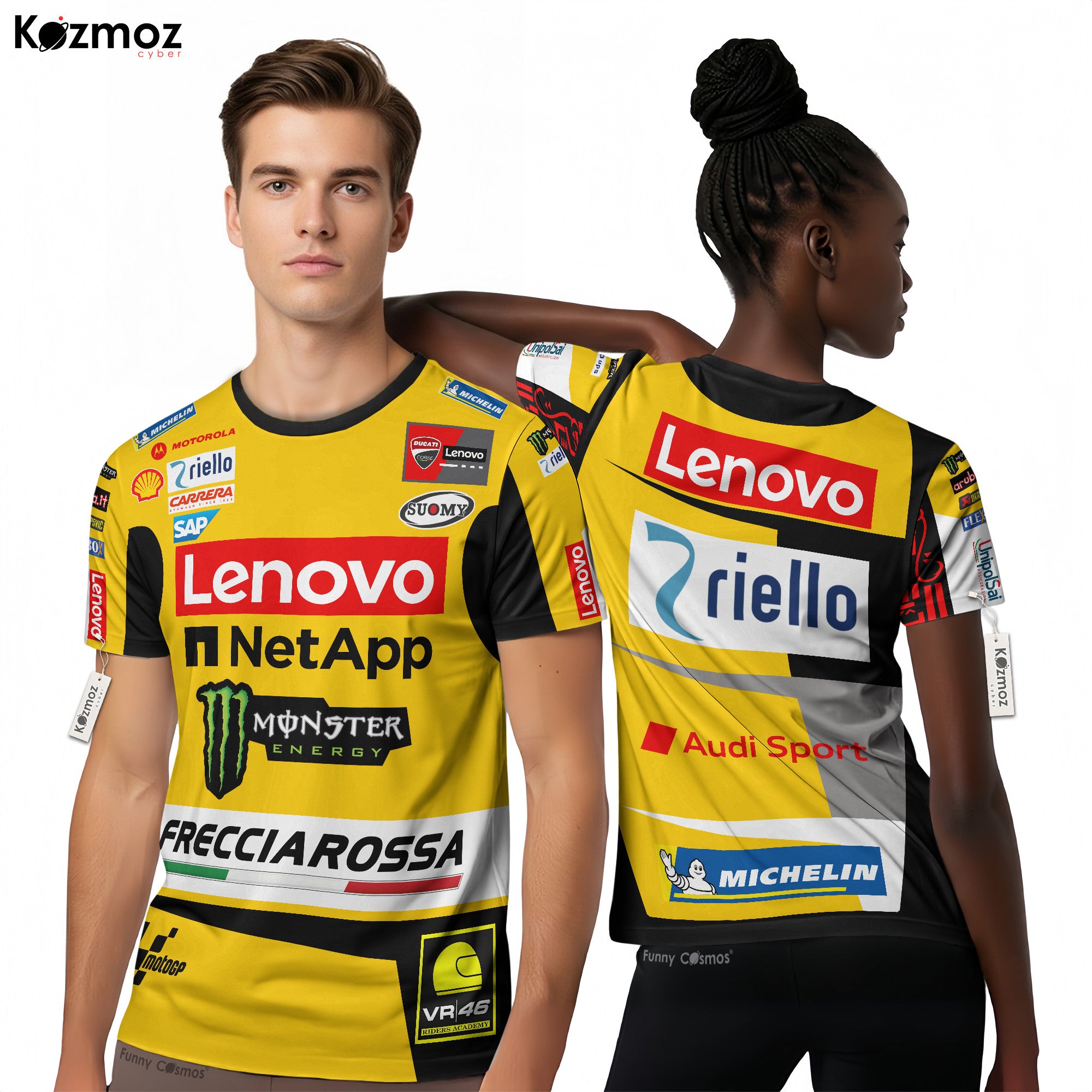 Francesco Bagnaia Racing Costume 2023 Yellow Livery Collection - Ducati MotoGP Racing Team