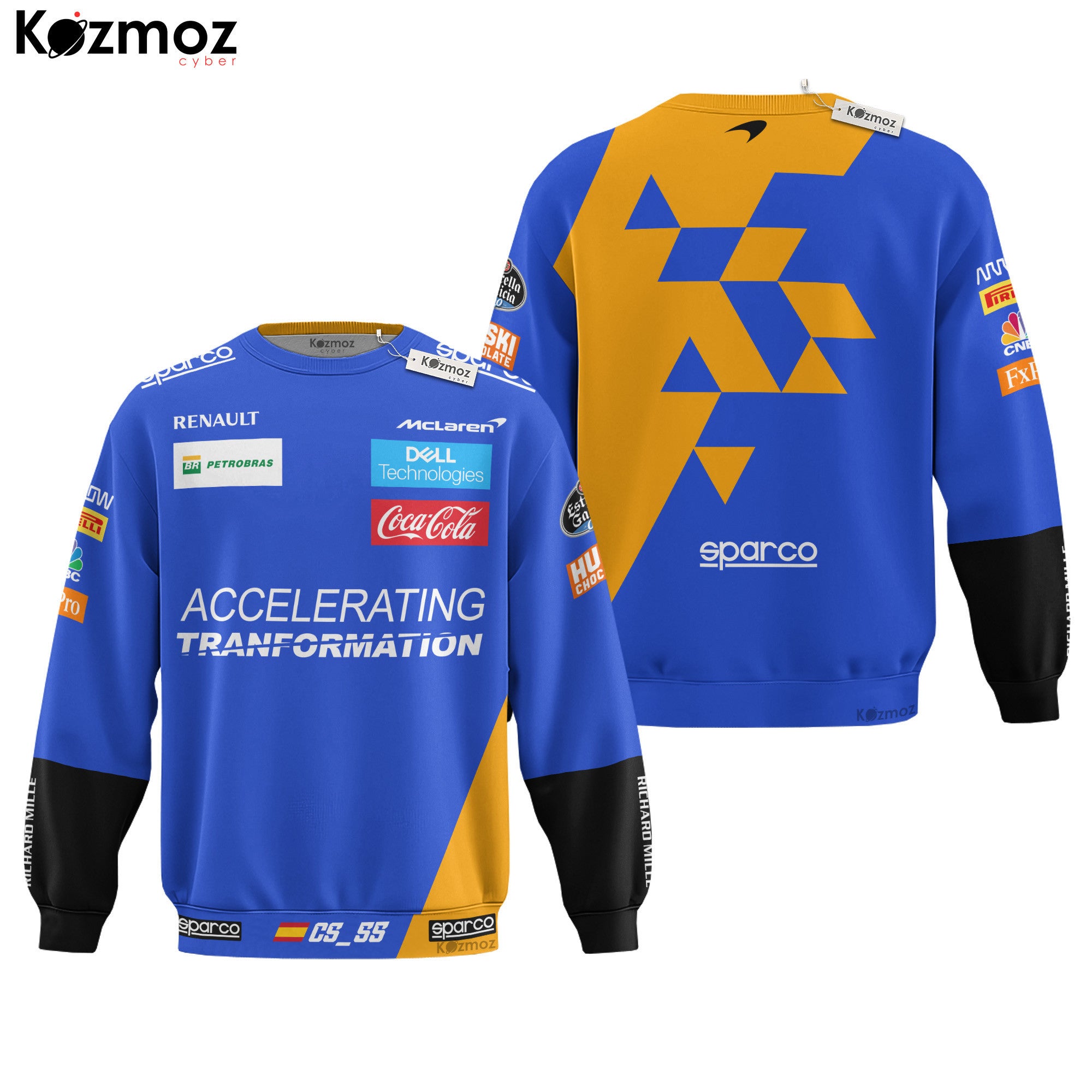 Carlos Sainz Racing Costume 2019 Sparco Signed Collection - McLaren  Racing Team -