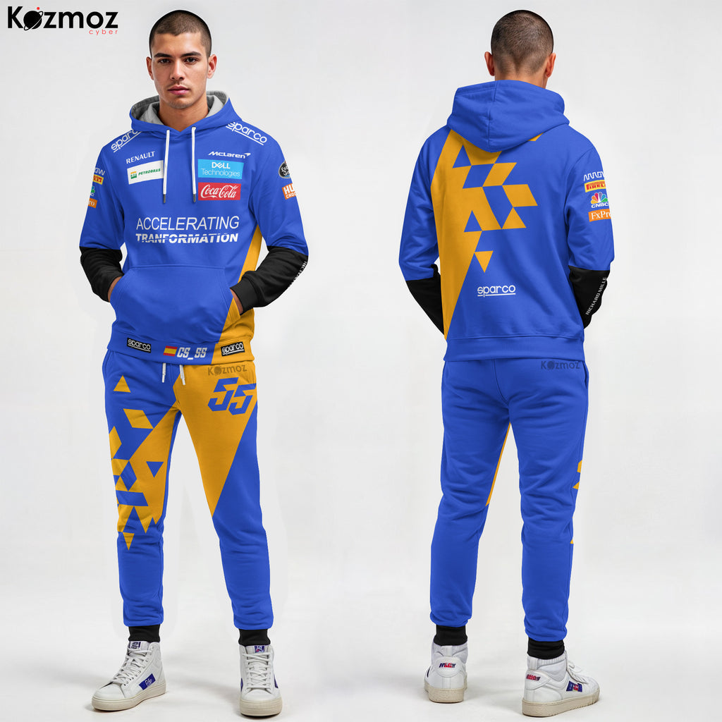Carlos Sainz Racing Costume 2019 Sparco Signed Collection - McLaren  Racing Team -