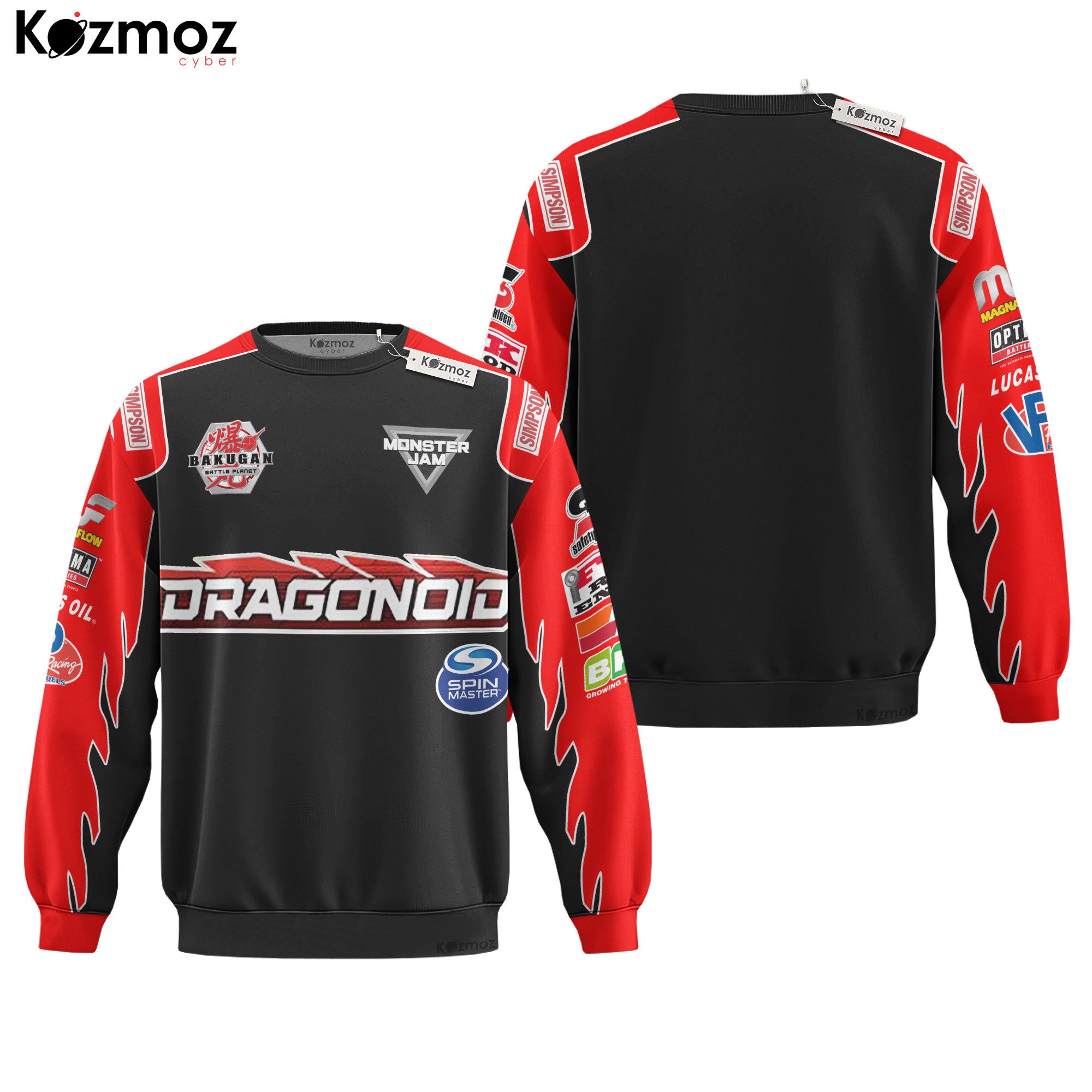 Bakugan Dragonoid Monster Truck Racing Costume Collection - Monster Jam Team -