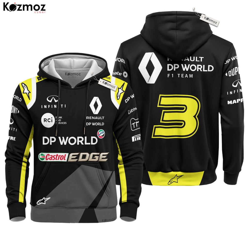 Daniel Ricciardo 2018 Renault DP World Race Suit Uniform - Racing Suit -