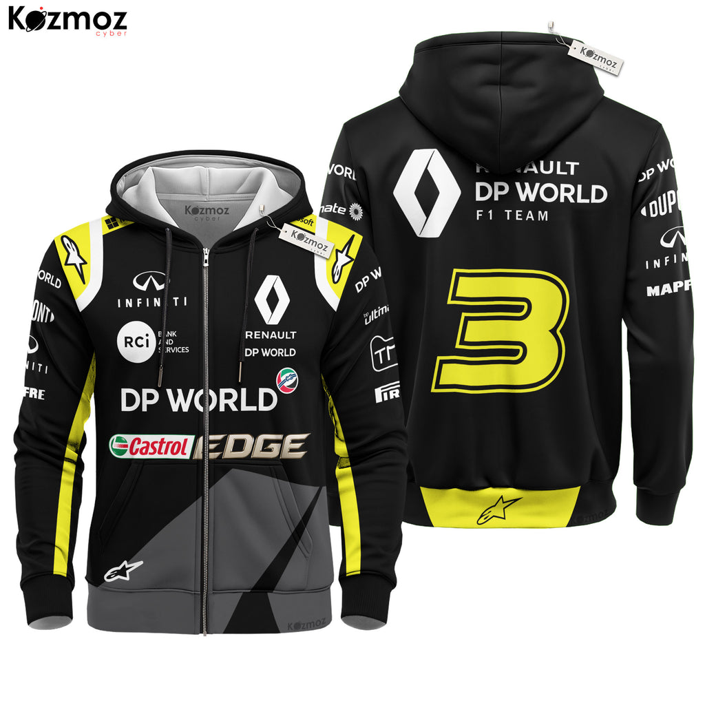 Daniel Ricciardo 2018 Renault DP World Race Suit Uniform - Racing Suit -