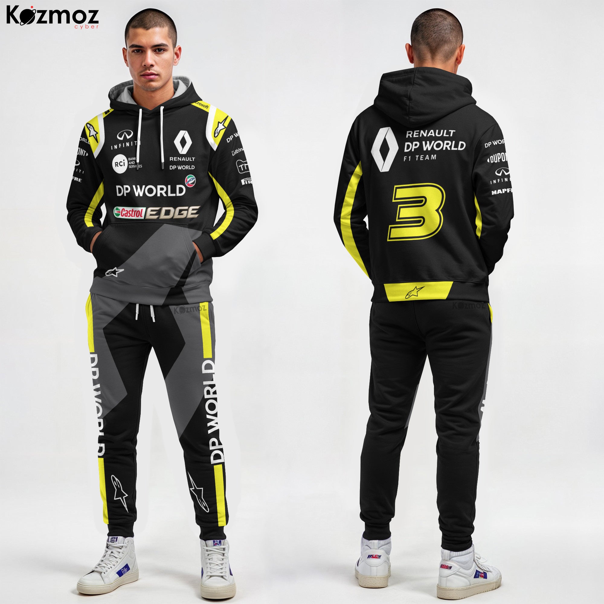 Daniel Ricciardo 2018 Renault DP World Race Suit Uniform - Racing Suit -
