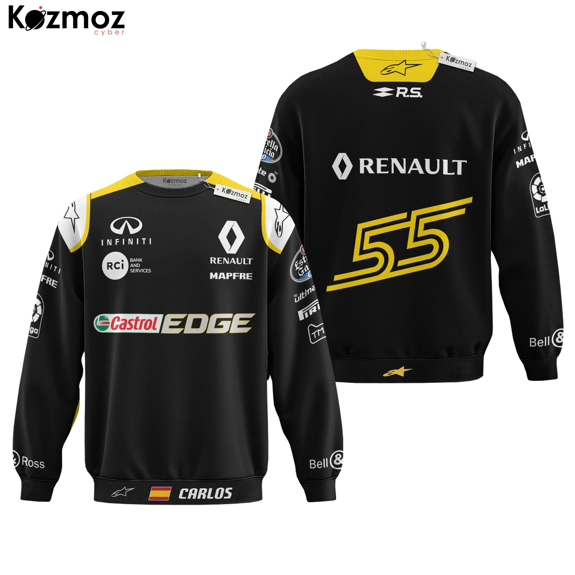 Carlos Sainz Racing Costume Castrol Edge 2018 Collection - Renault  Racing Team -