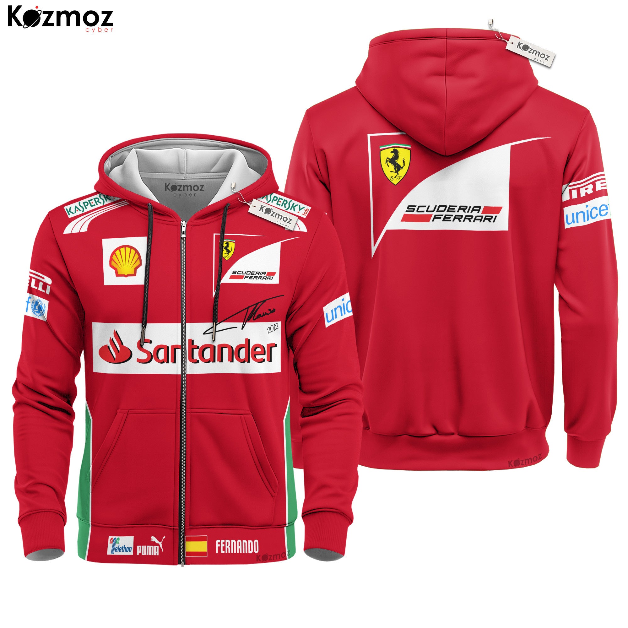 Fernando Alonso Racing Costume 2012 Collection - SF Racing Team -