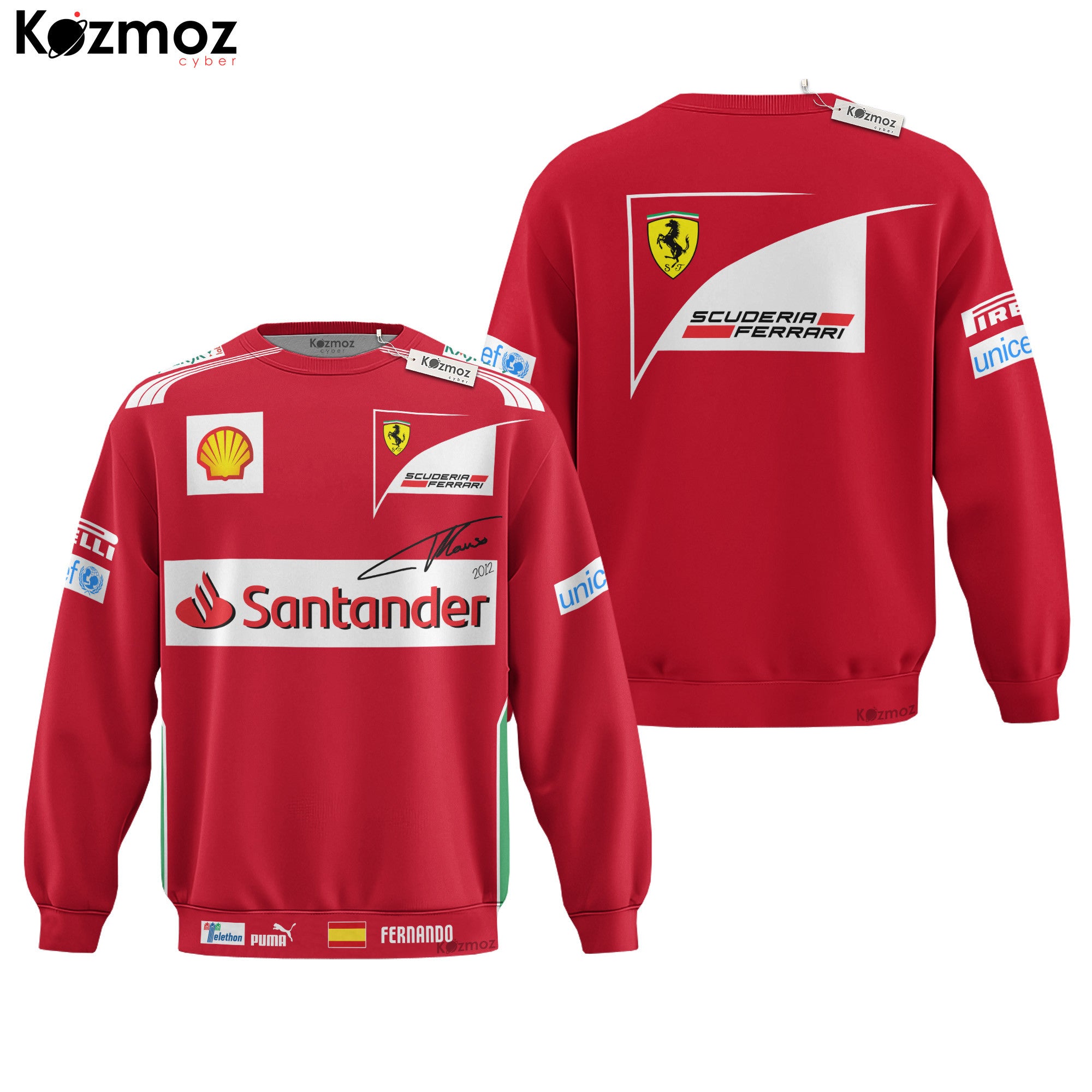 Fernando Alonso Racing Costume 2012 Collection - SF Racing Team -