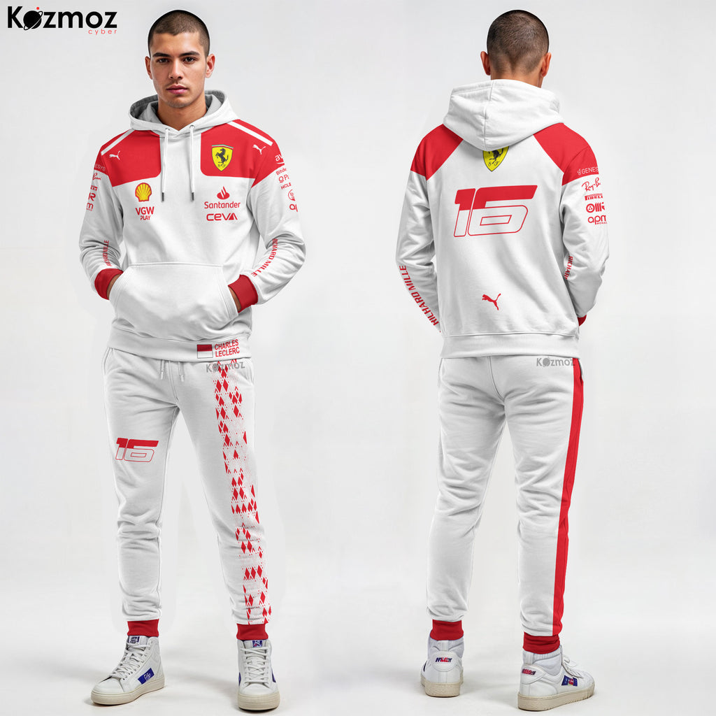 Charles Leclerc Racing Costume 2023 Monaco GP Collection - SF Racing Team -