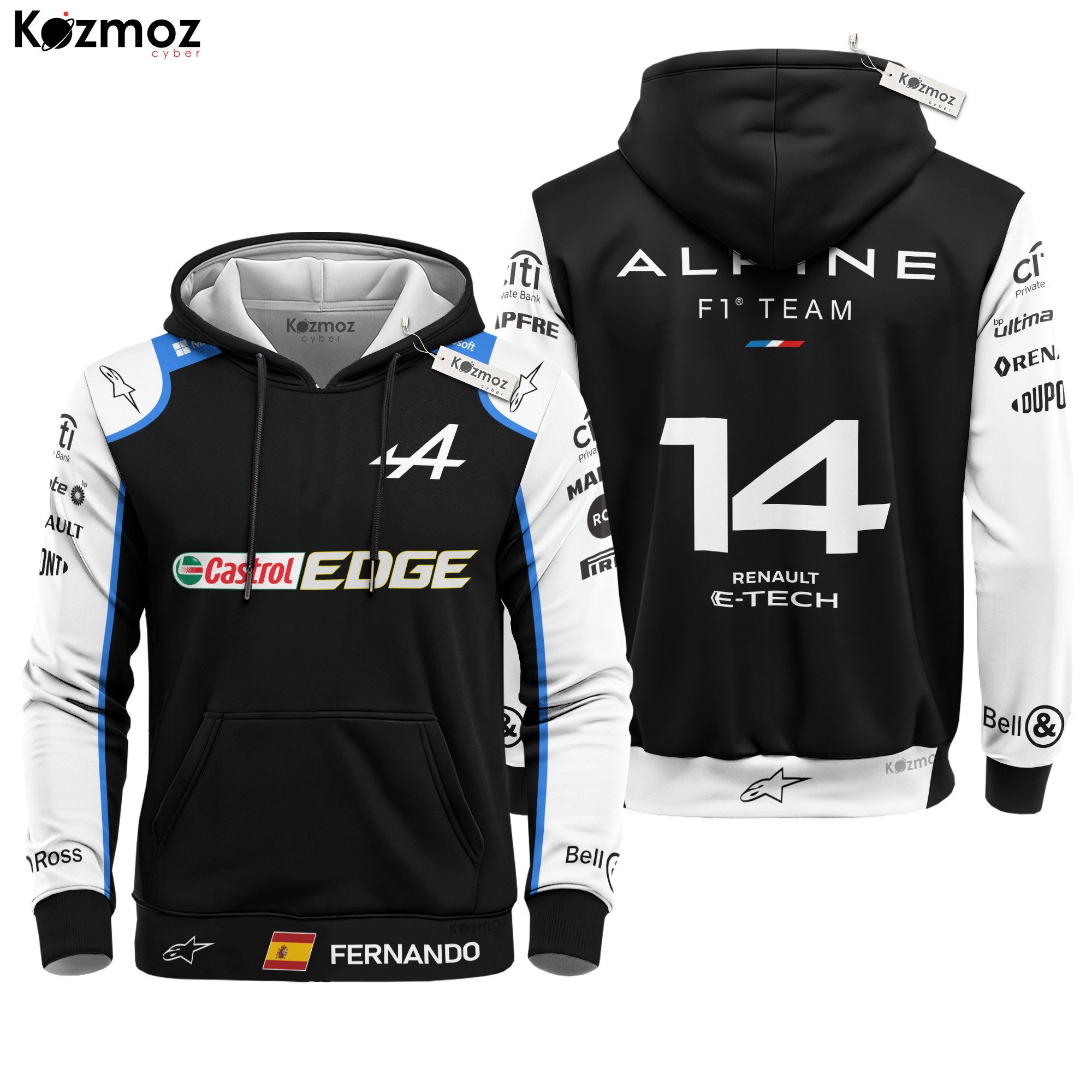 Fernando Alonso Racing Costume 2021 Collection - Alpine Racing Team -