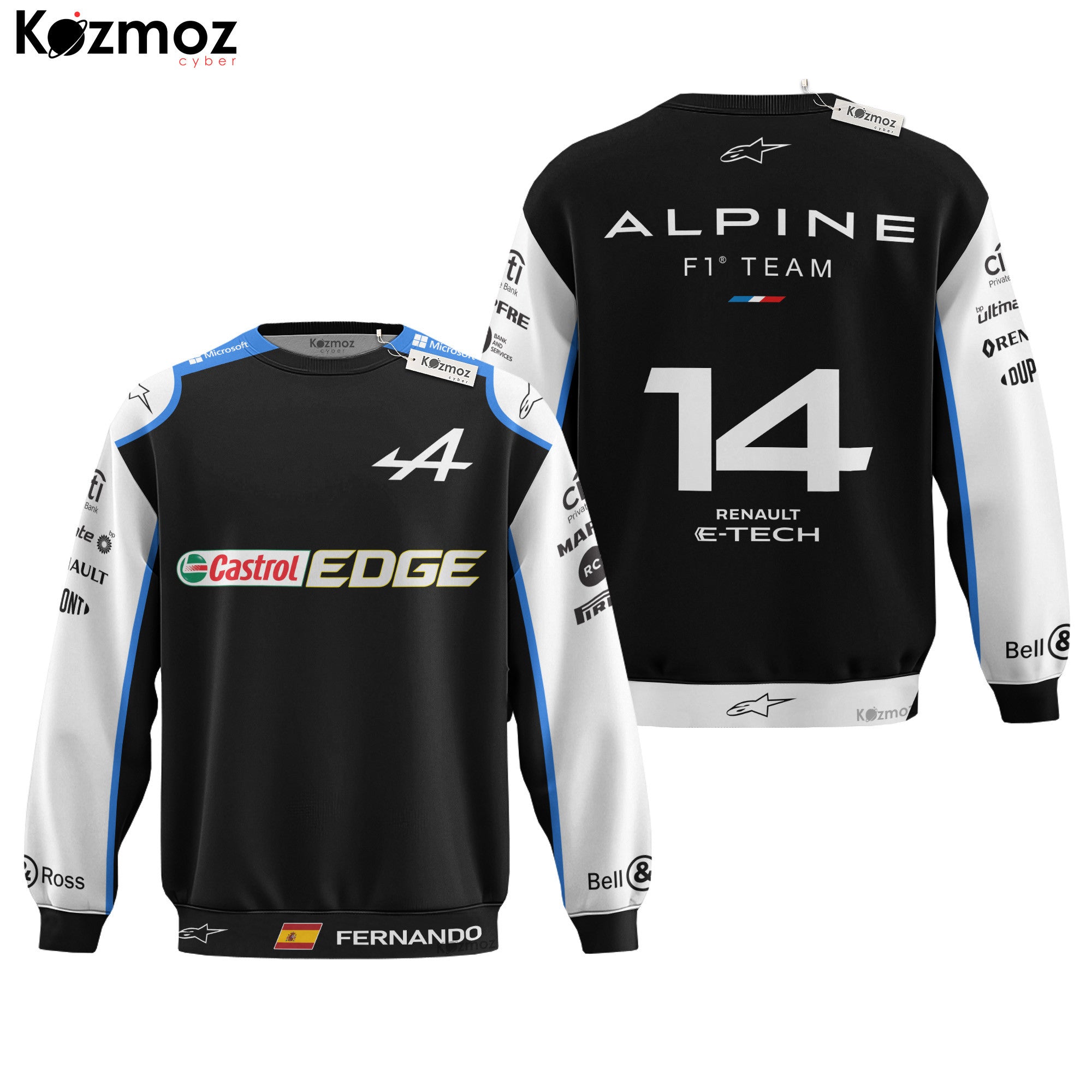 Fernando Alonso Racing Costume 2021 Collection - Alpine Racing Team -