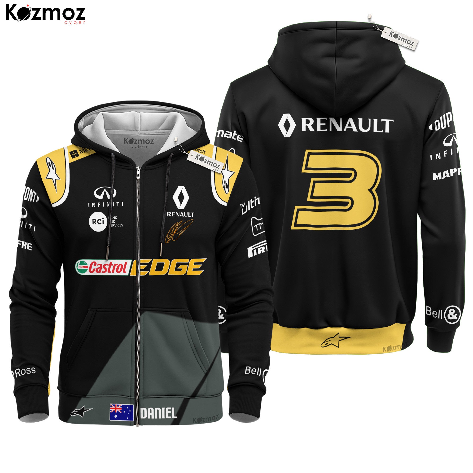 Daniel Ricciardo Rare Early 2020 Racing Costume Collection - Alpinestars Renault Racing Team -