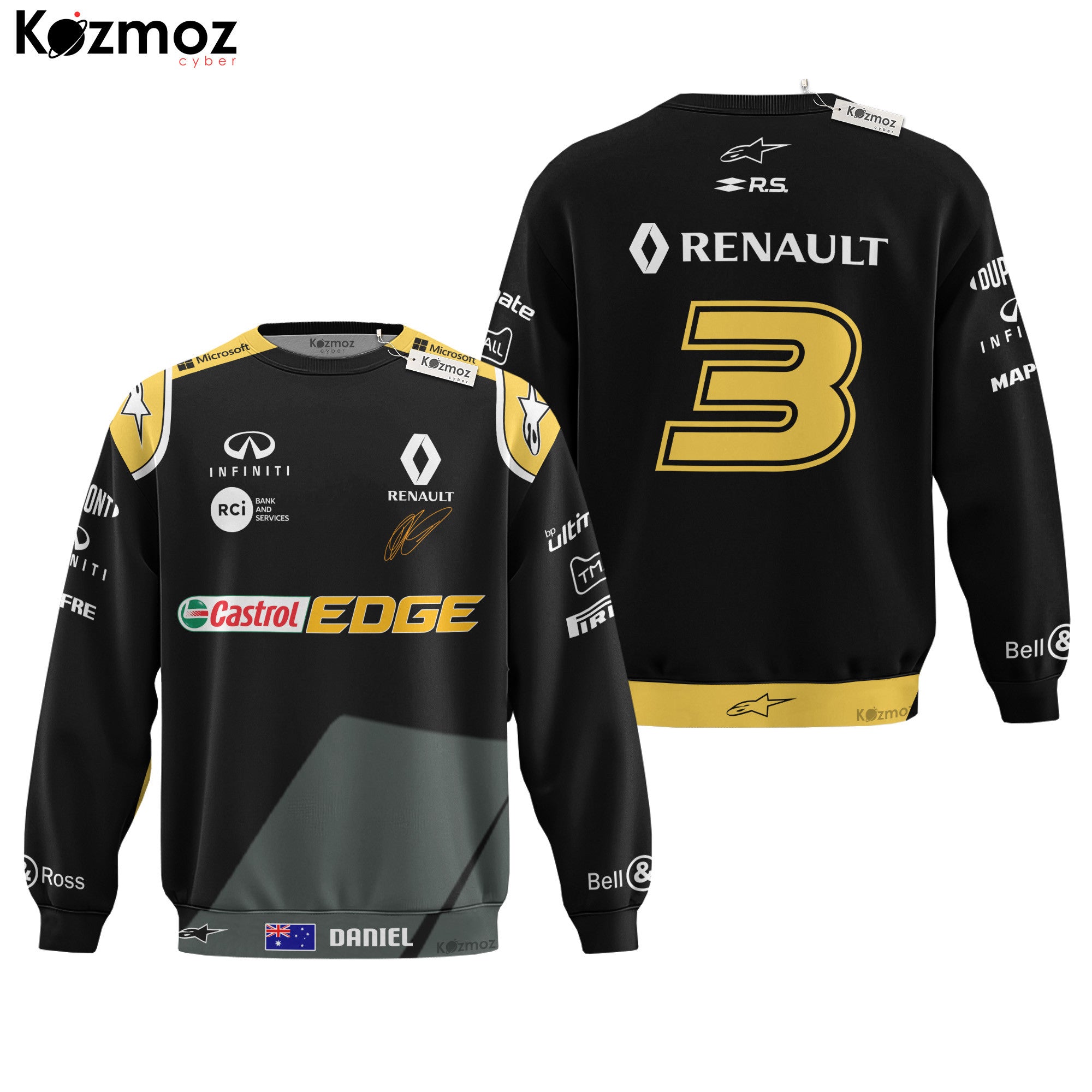 Daniel Ricciardo Rare Early 2020 Racing Costume Collection - Alpinestars Renault Racing Team -