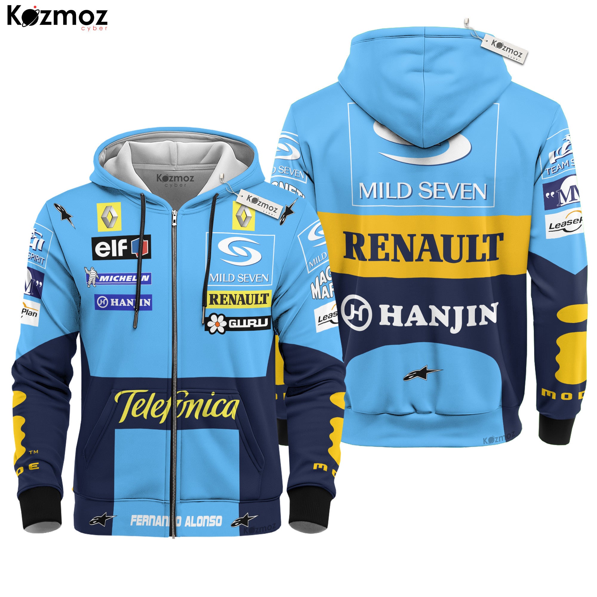 Fernando Alonso Racing Costume 2004 Collection - Renault Racing Team -