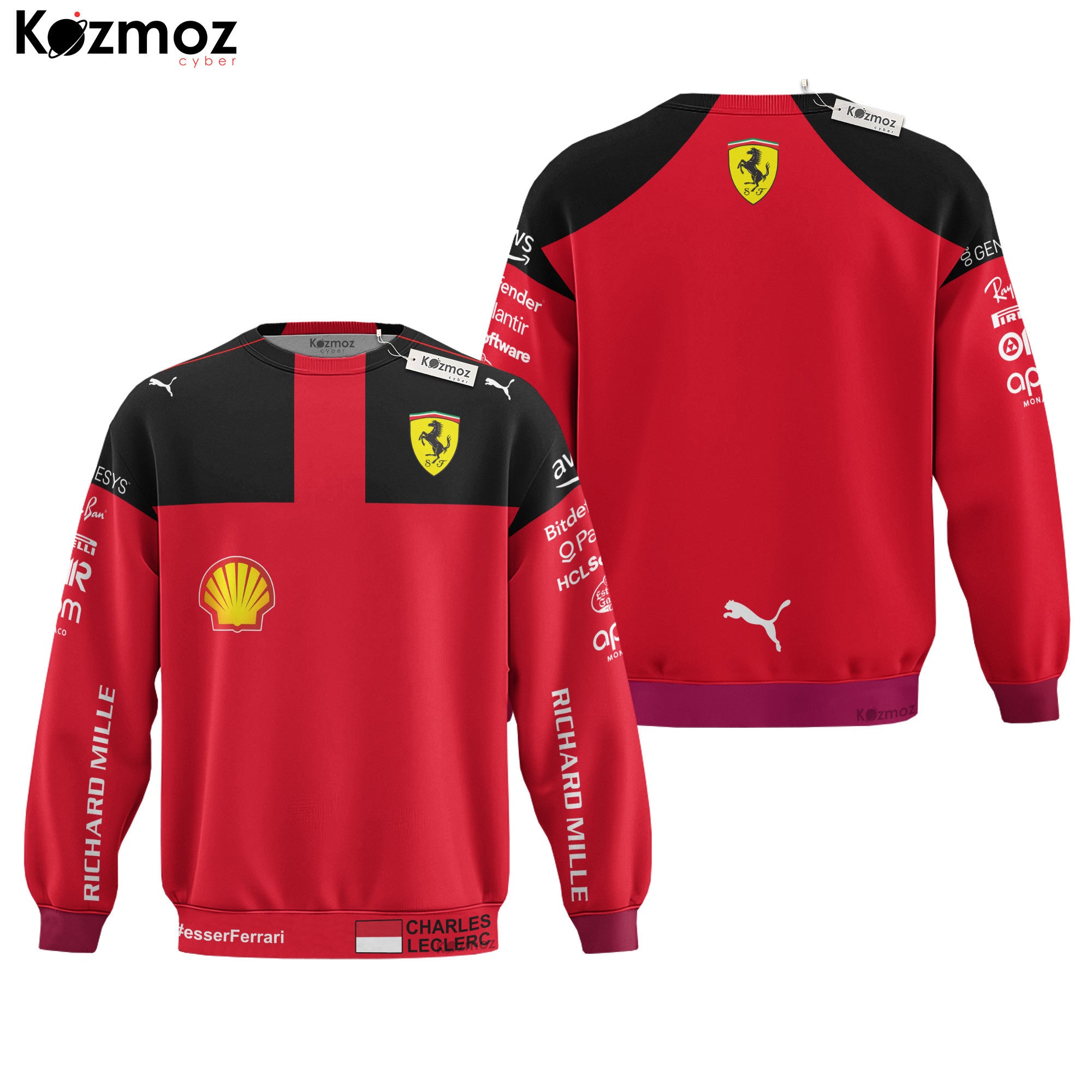 Charles Leclerc Racing Costume 2023 Collection - SF Racing Team -