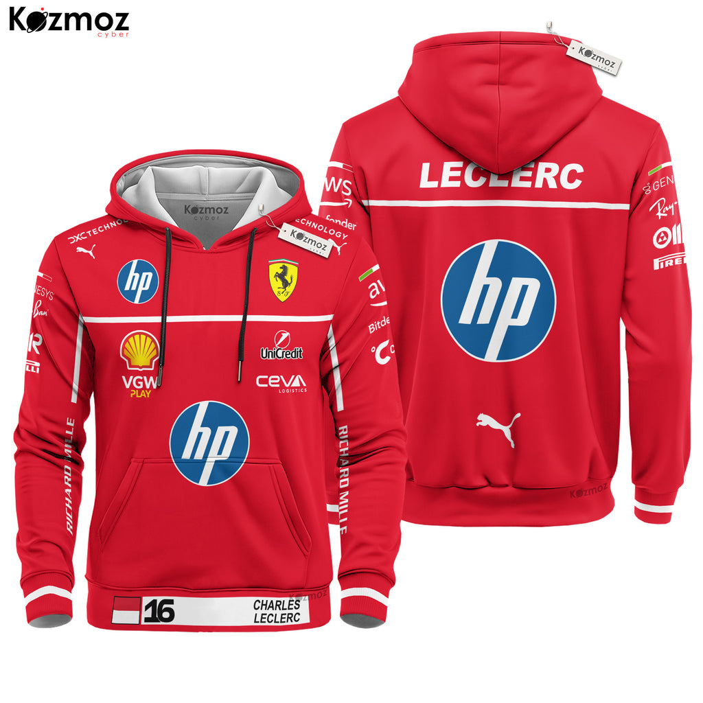 Charles Leclerc Racing Costume 2025 Collection - SF Racing Team -