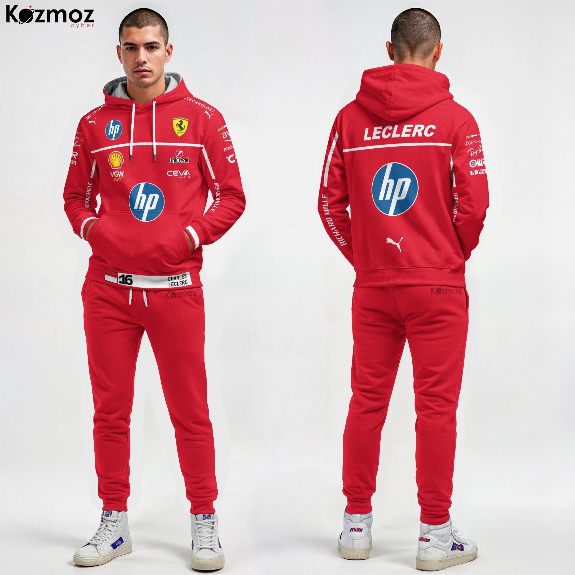 Charles Leclerc Racing Costume 2025 Collection - SF Racing Team -