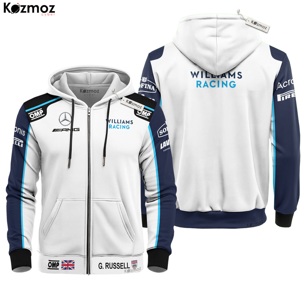 George Russell Racing Costume 2021 OMP Collection - Williams  Racing Team -