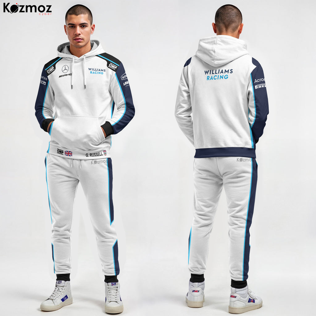 George Russell Racing Costume 2021 OMP Collection - Williams  Racing Team -