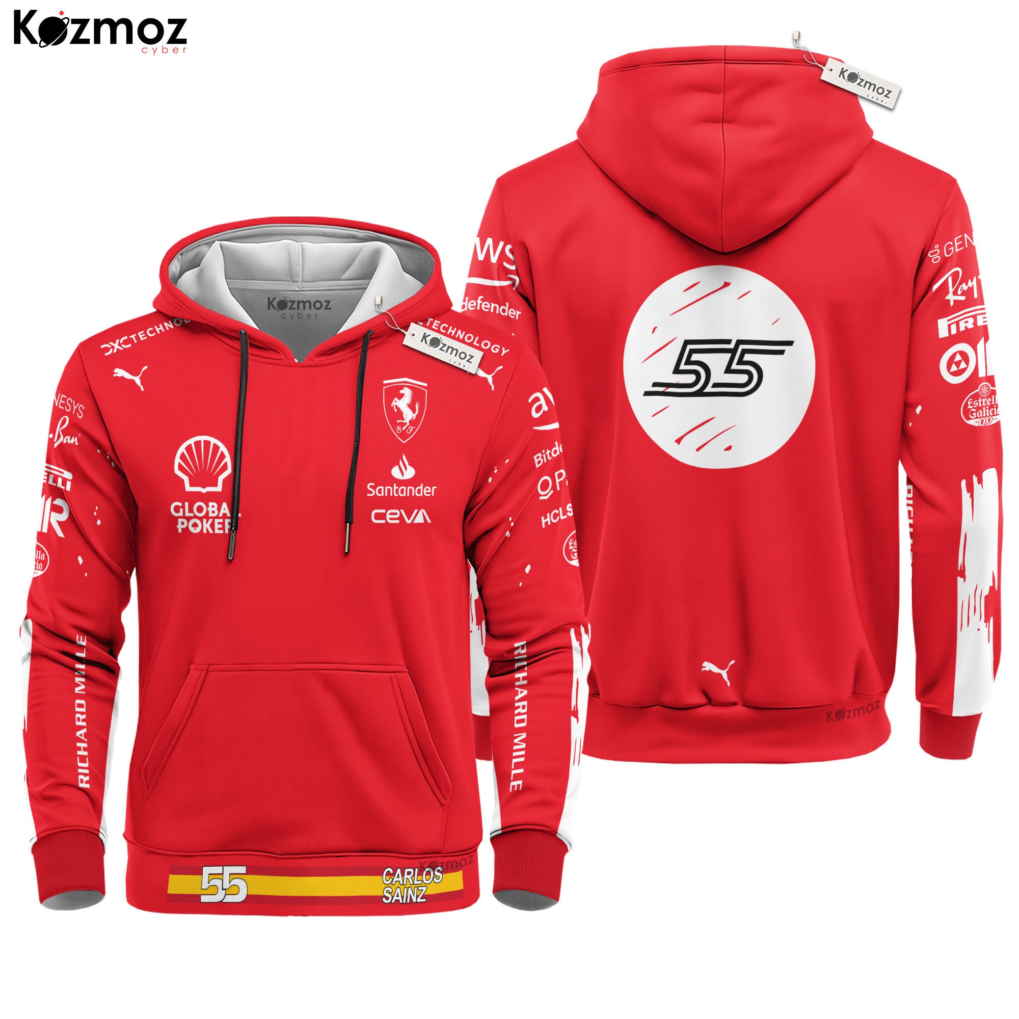 Carlos Sainz Signed Racing Costume 2023 Las Vegas GP Collection - SF  Racing Team