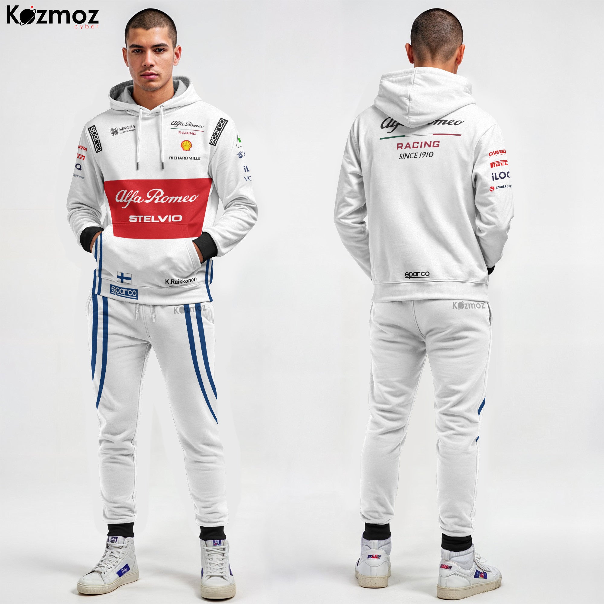 Kimi Raikkonen Racing Costume 2019 Azerbaijan Collection - Alfa Romeo Racing Team