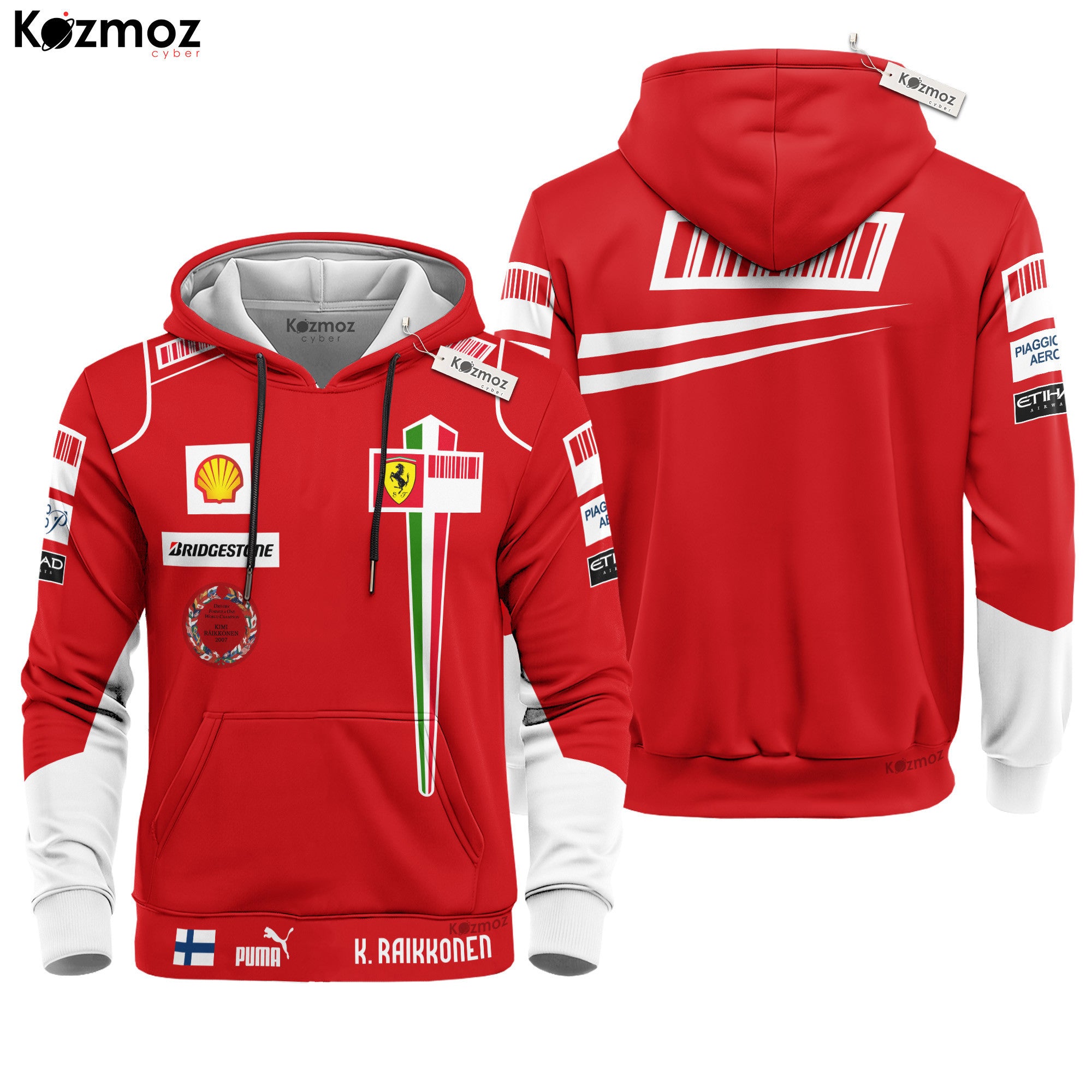 Kimi Raikkonen Racing Costume 2008 Collection Racing Team -