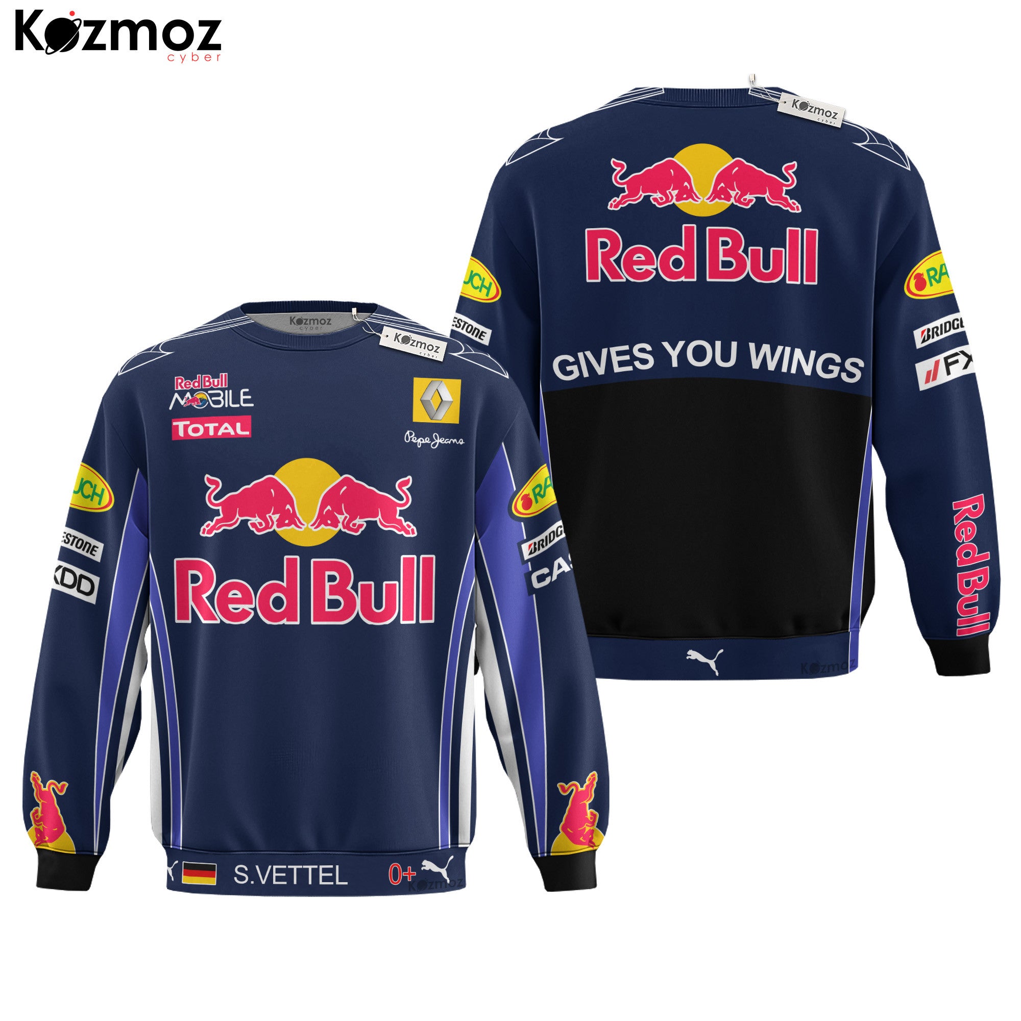 Sebastian Vettel Racing Costume 2010 Collection Red Bull Racing Racing Team -