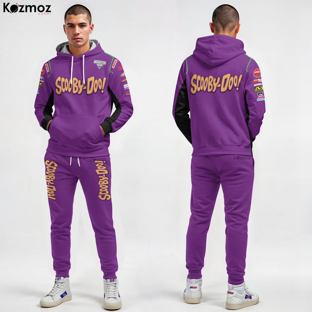 Scooby-Doo Monster Truck Racing Inspired Hoodie & Jogger - Monster Jam Racing Suit -