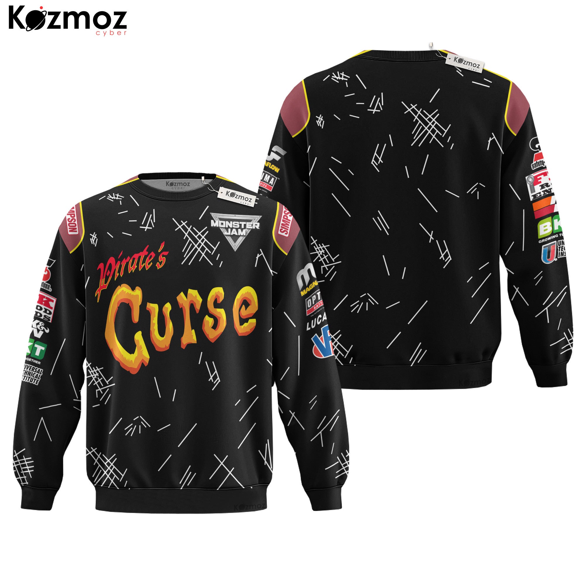 Pirate Curse Monster Truck Racing Costume Collection - Monster Jam Racing Team -