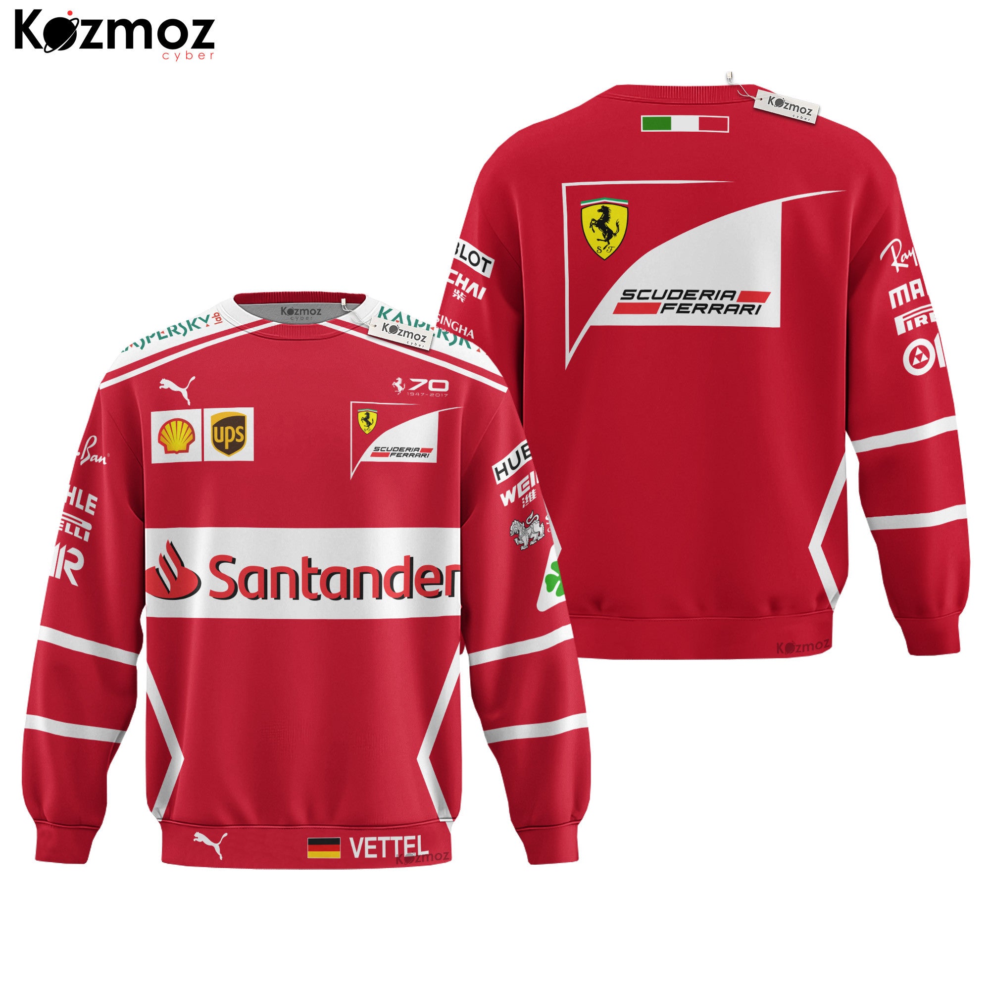 Sebastian Vettel Racing Costume 2017 Collection SF Racing Team -