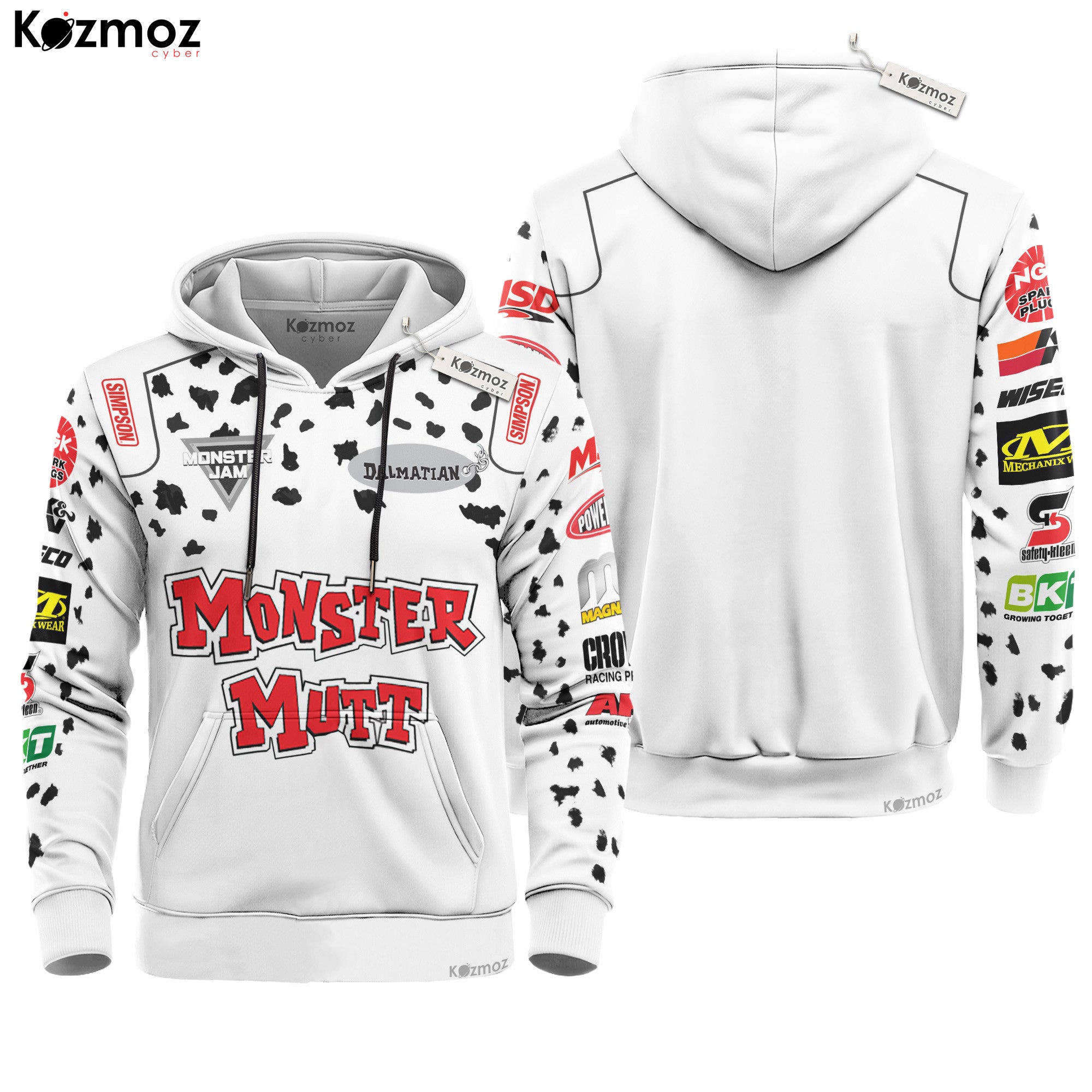 Monster Mutt Dalmatian Monster Truck Racing Costume Collection - Monster Jam Team -
