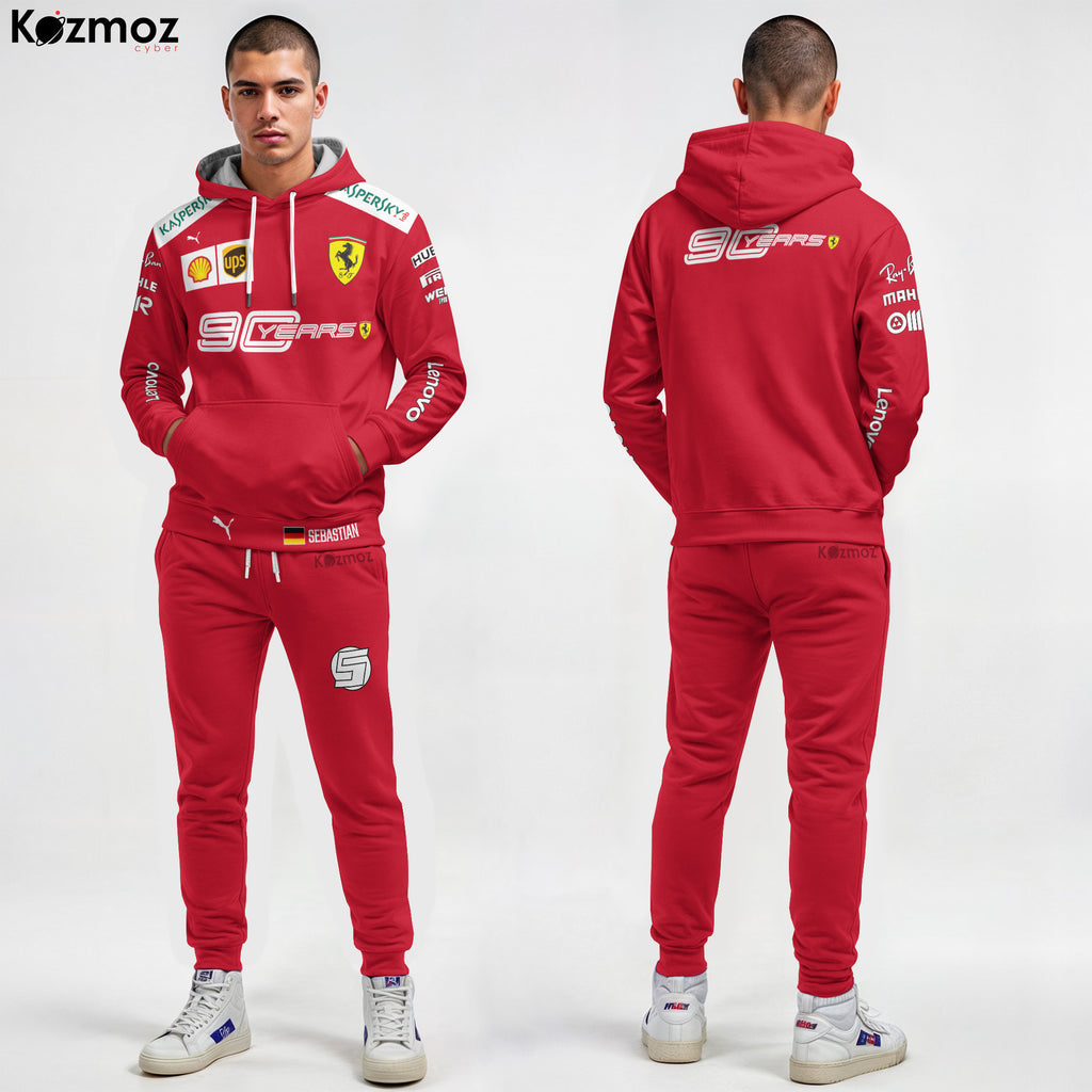 Sebastian Vettel Racing 90 Year Anniversary Costume 2019 Collection SF Racing Team -