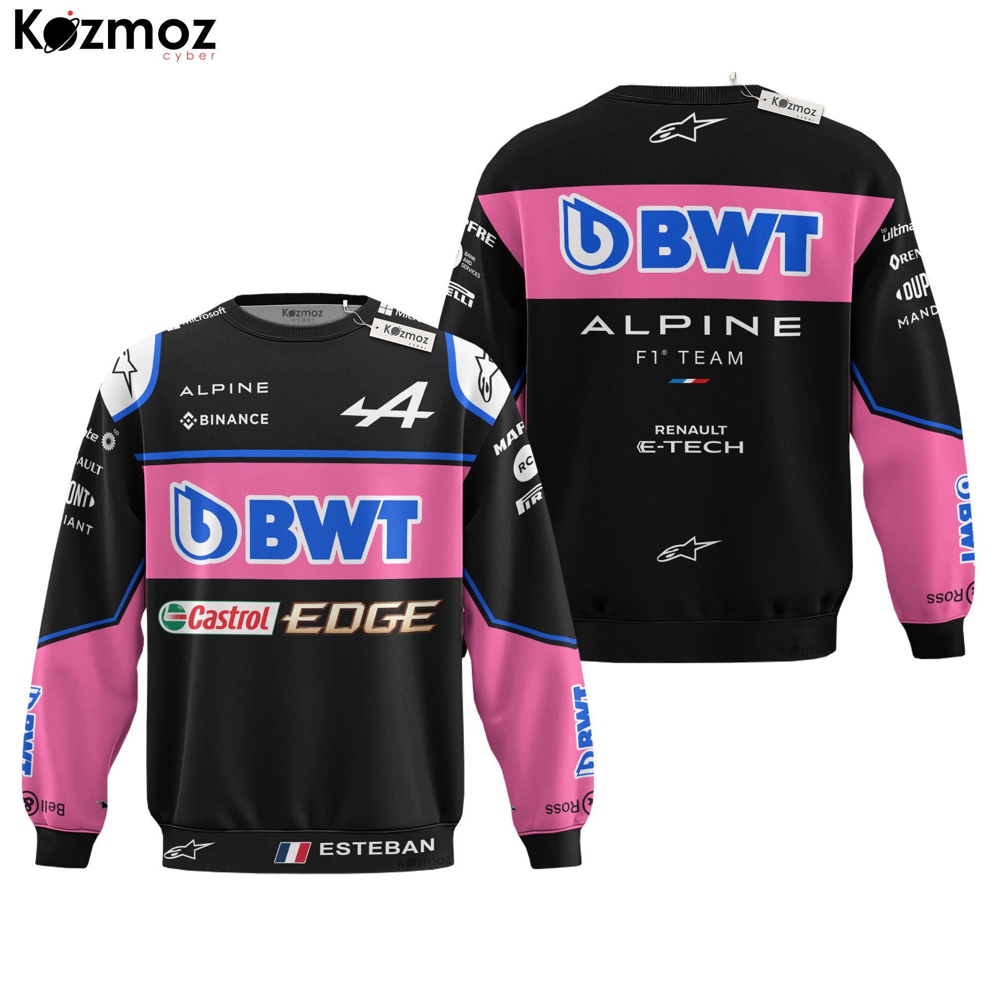 Esteban Ocon Racing Costume 2022 British GP Alpine  Racing Team -